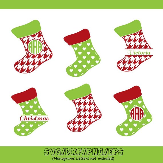 Download Christmas Stockings Svg Stockings Monogram Svg Christmas Etsy