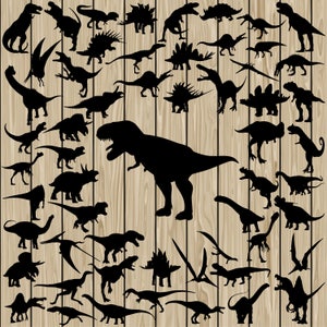 57 Dinosaurio SVG, Dinosaur Vector, Dinosaur Silhouette Clipart, Dinosaur DXF, Dinosaur PNG, Dinosaur Eps, Dinosaur Cutting File, T-Rex Svg.
