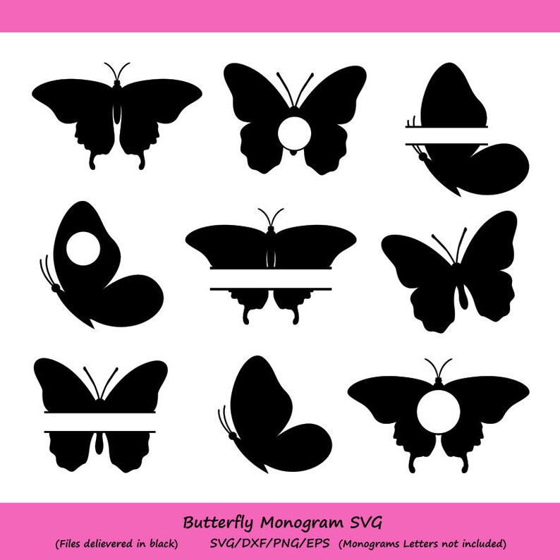 Download Butterfly Svg Butterfly Monogram Svg Butterflies Svg Etsy