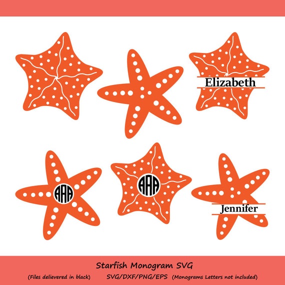 Download Starfish SVG Starfish Monogram SVG Star Fish Svg Cut Files ...