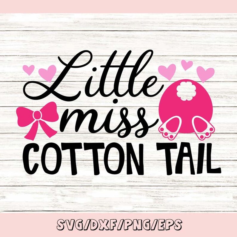 Download Little Miss Cotton Tail Svg Easter Svg Easter Bunny Svg | Etsy