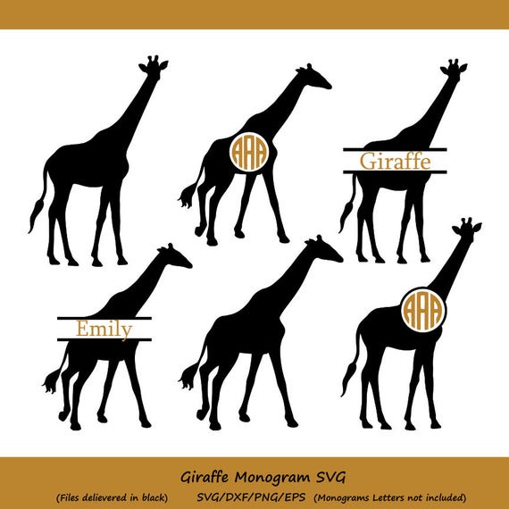 Giraffe Monogram Alphabet