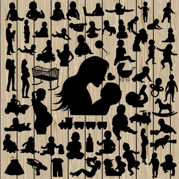 Free Free 323 Silhouette Baby Svg SVG PNG EPS DXF File