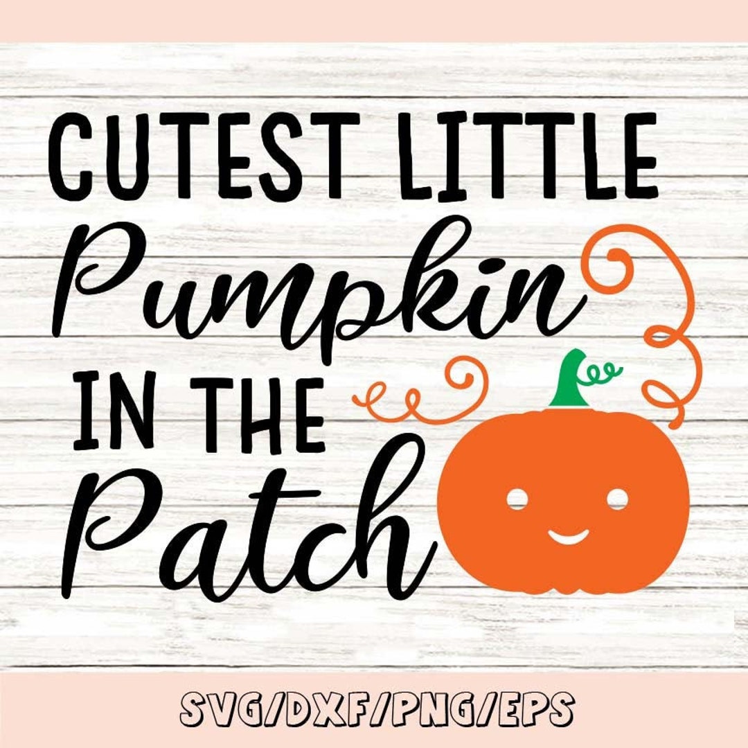 Cutest Pumpkin in the Patch SVG Thanksgiving SVG Pumpkin - Etsy