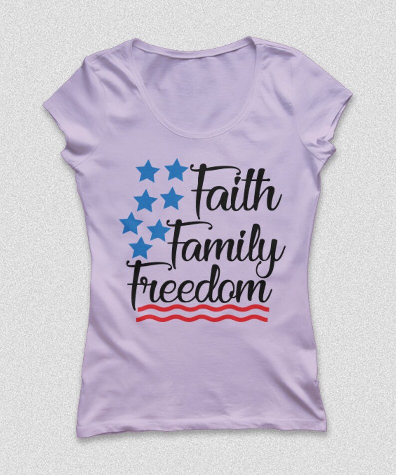 Download Faith Family Freedom SVG 4th of July SVG America SVG | Etsy