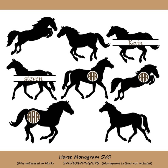 Download Horse Svg Files Horse Monogram Horse Clipart Horses Svg Cut Etsy
