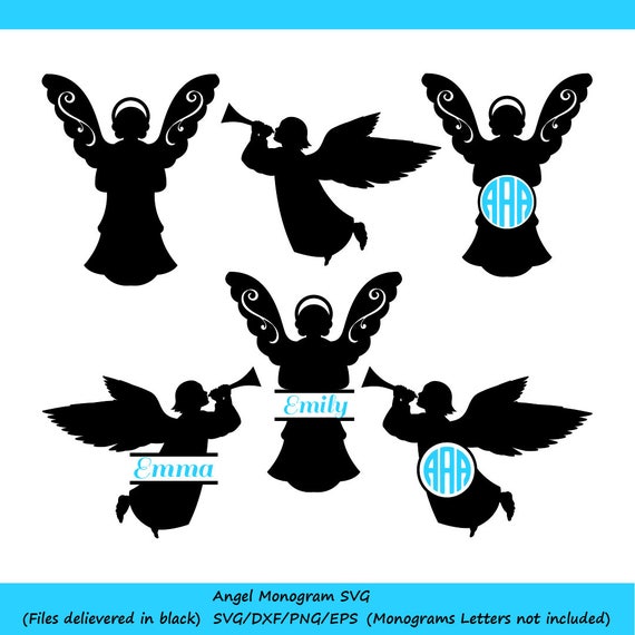 Download Angel Svg File Christmas Angel Svg Angel Monogram Svg Etsy