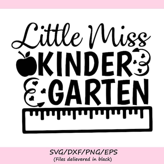 Little Miss Kindergarten Svg Back to School Svg School Svg - Etsy Finland
