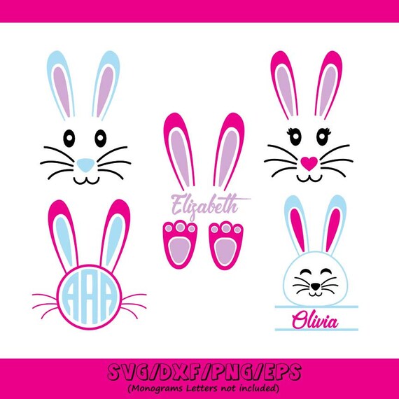Download Easter Svg Easter Bunny Svg Bunny Monogram Svg Bunny Svg Etsy