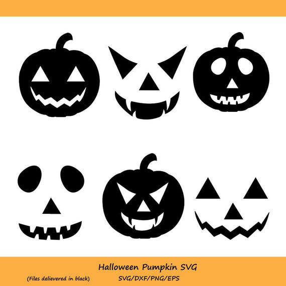 Scary Pumpkin Face SVG Cut File Jack O' Lantern Face PNG -  Hong Kong