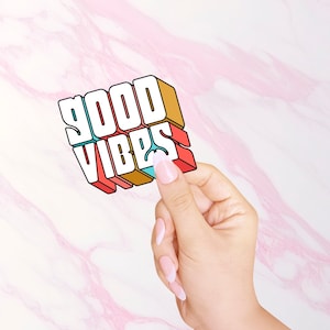 Good Vibes Pegatina Bach Trip Chicas Escapada Verano Natación Fin de semana Botella de agua Portátil Verano Stanley Quencher
