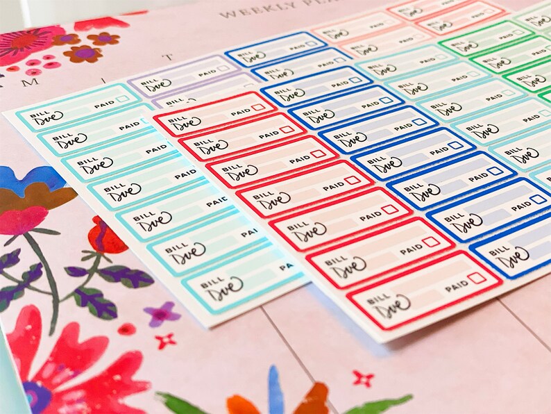 Weekly Habit Tracker Self Improvement Stickers Visual Progress Tracker ...