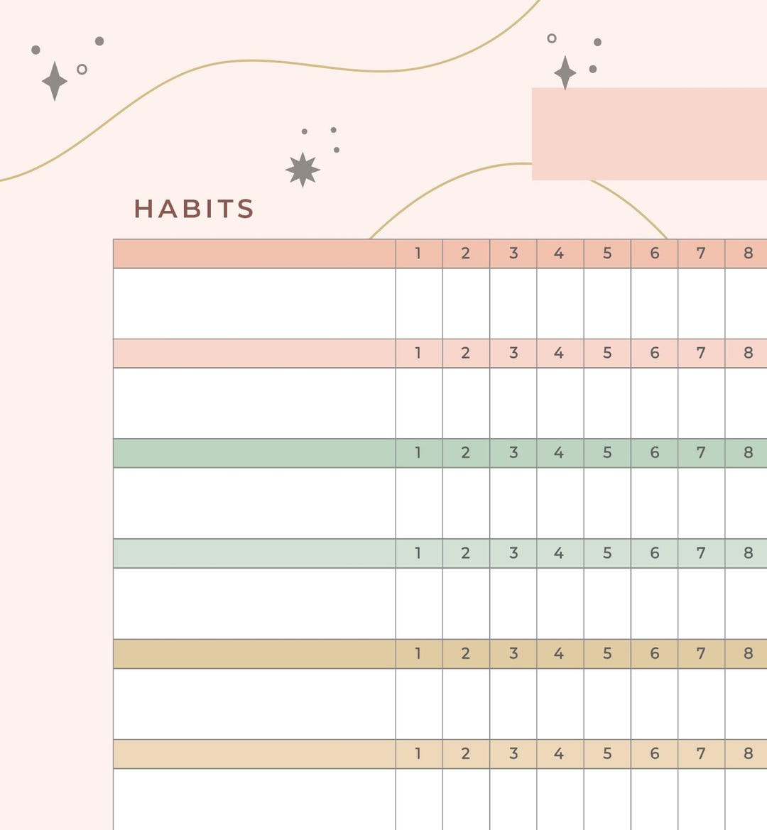 Habit Tracker Paper Planner Weekly ADHD Focus Cute Daily Routine ...