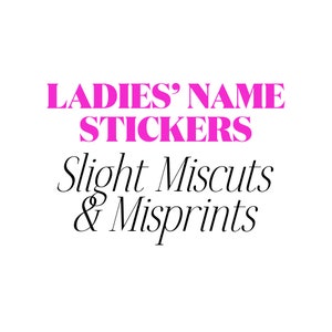 Miscuts & Misprints  They have slight imperfections You can see it before you buy! Retro 90s Girl Sticker