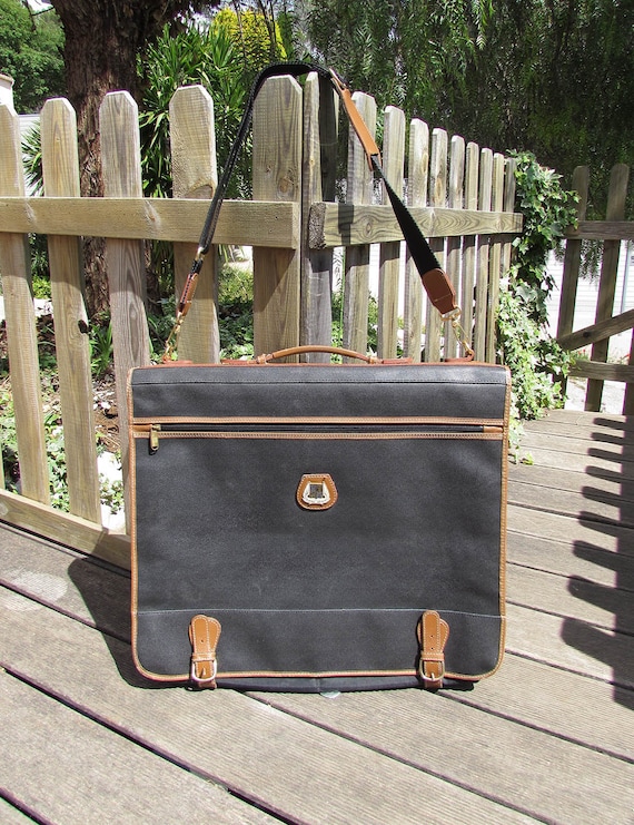 Luxury leather garment bag sale