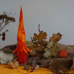 Anthroposophical gnome Seasonal table fire gnome Sint Jan gnome Seasonal table ready to use Autumn gnome Waldorf image 6