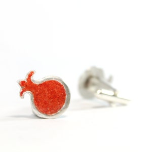 Granatapfel -925 Sterling Silber Manschettenknöpfe,für Männer Geschenk, Trauzeugen, Ehemann, Bar Mitzwa, Vatertag, Jahrestag, für Sie oder Ihn.