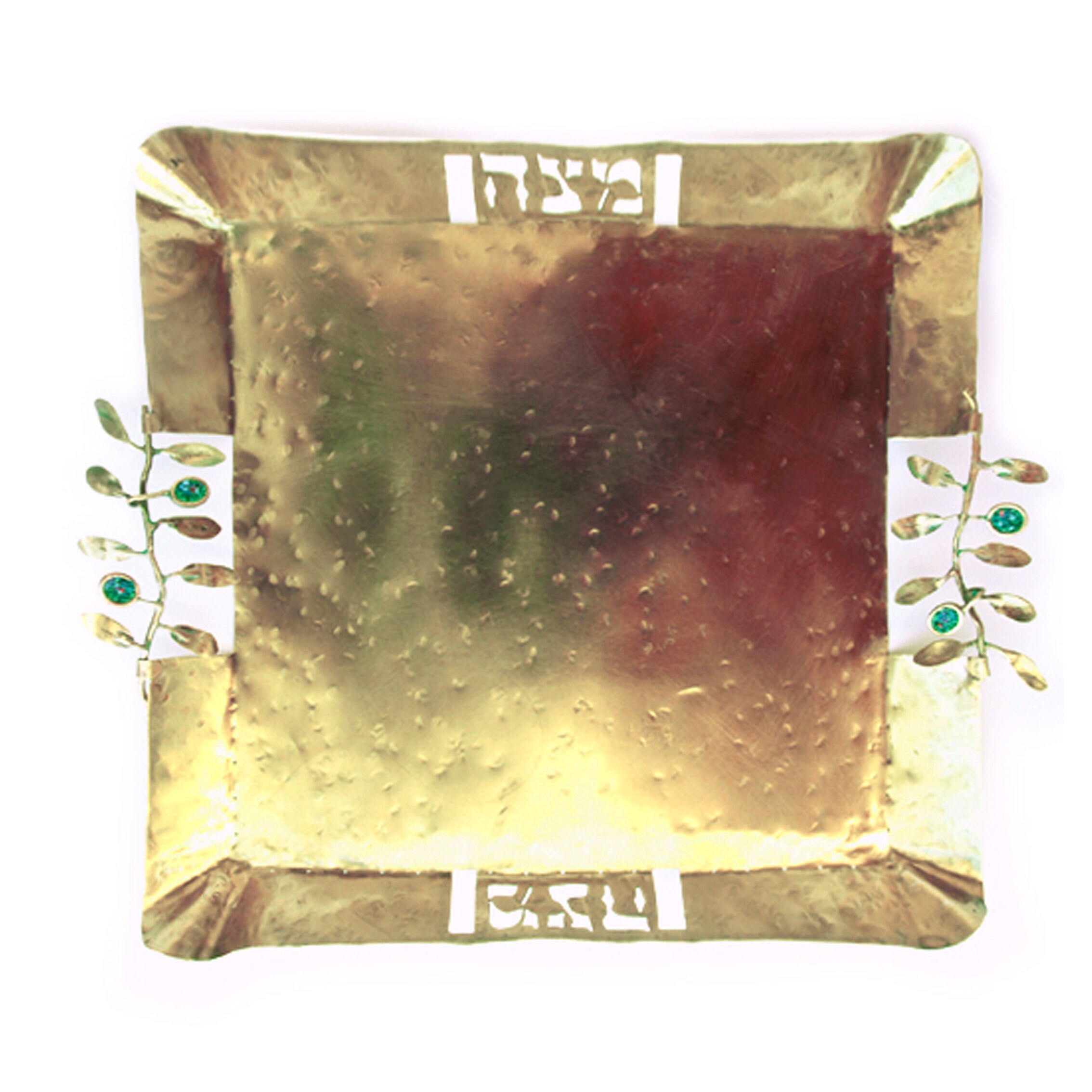 Olive Matzah Plate מצה Judaica Jewish Art Tray Seder Etsy