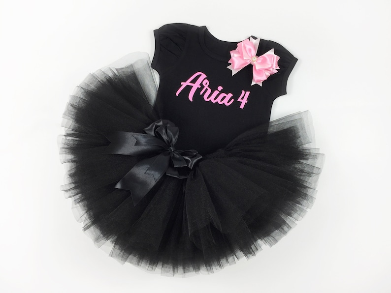 Barbie Birthday Outfit Black Barbie Tutu Set Toddler Girl | Etsy