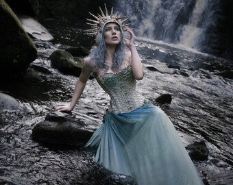 La Sirène (the Mermaid) Corset, Mermaid Corset, Mermaid