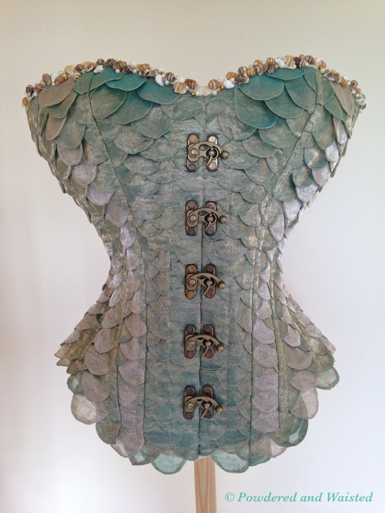 La Sirène (the Mermaid) Corset, Mermaid Corset, Mermaid