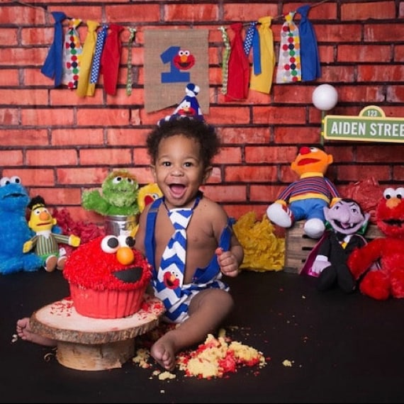 elmo smash cake outfit
