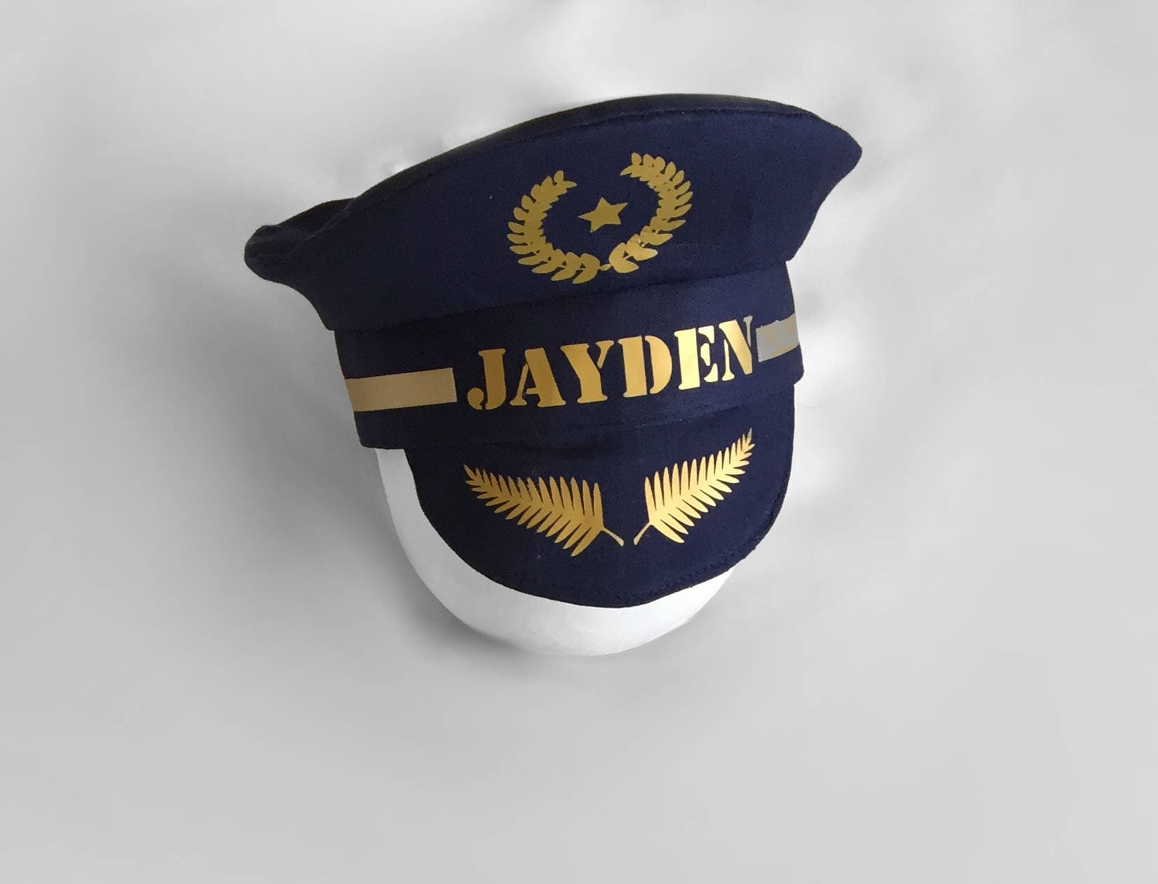 Captain Hat Personalised Baby Pilot Hat 