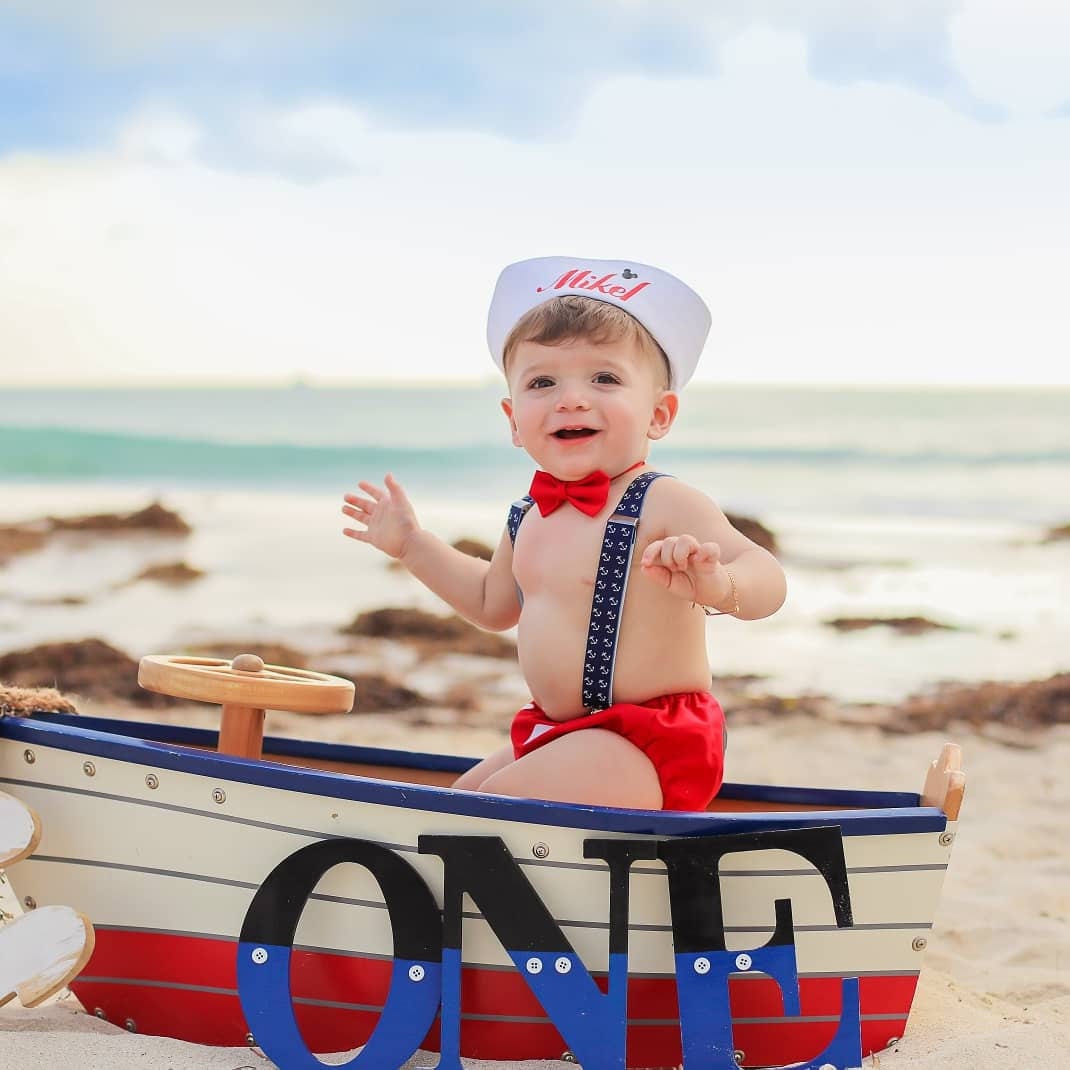personalised 1st birthday outfit boy