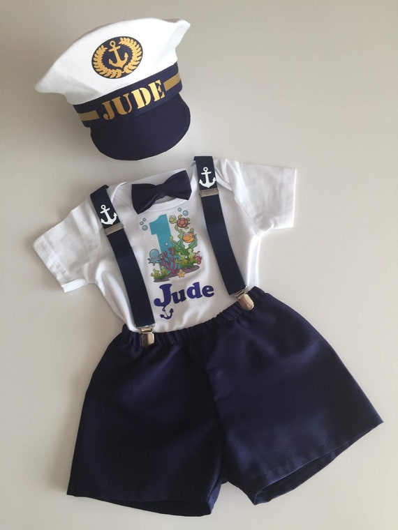 under the sea first birthday outfit boy