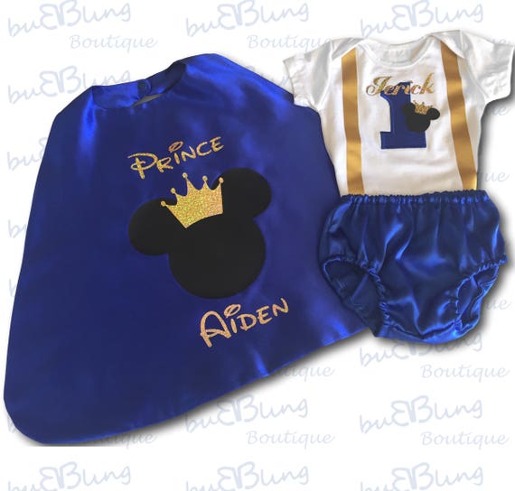 Baby Boy 1st Birthday Mickey Prince Cake Smash Outfit Baby Boy 1st Birthday Mickey Prince Cake Smash Outfit