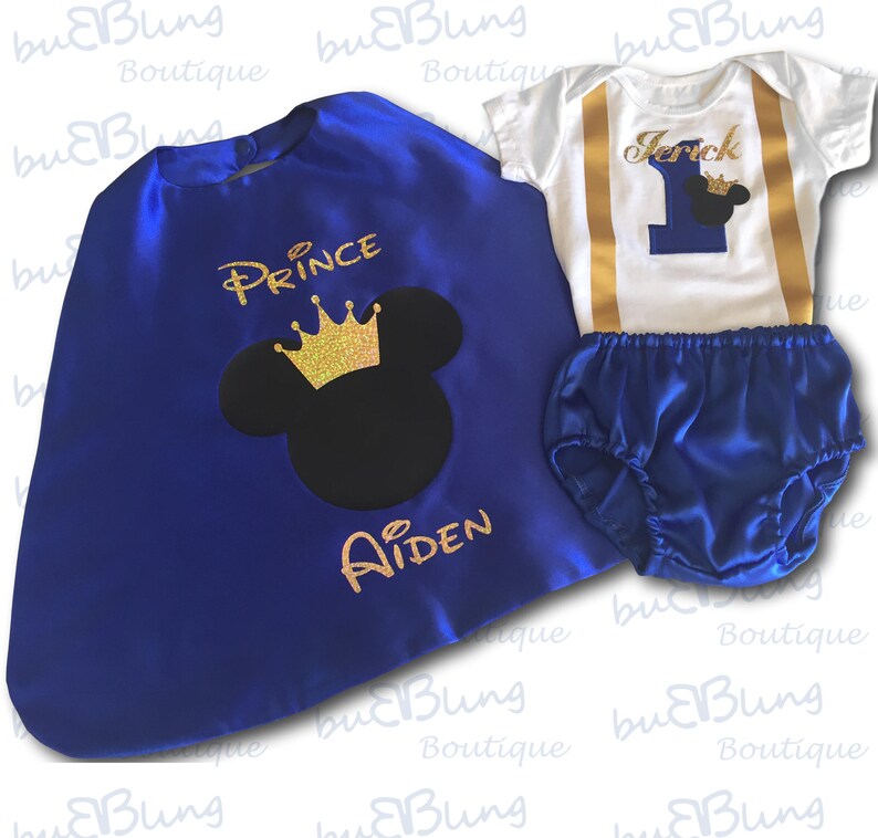 1st Birthday Outfit Mickey Outfit Mickey Prince Etsy