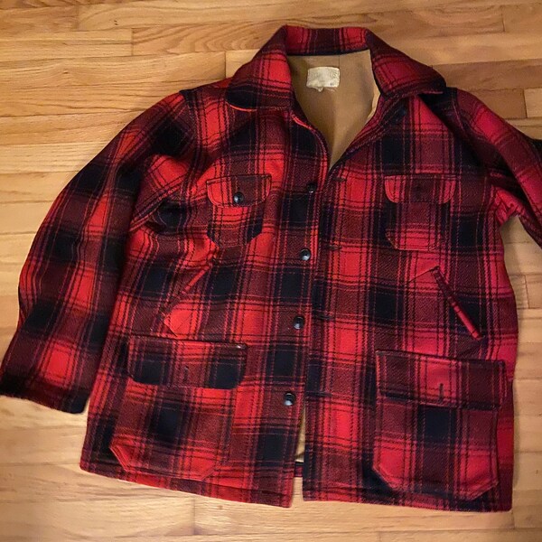 Jacket, Plaid jacket, Vintage Clearfield Field and Stream, Workmans Mfg Co Jacket, size 46