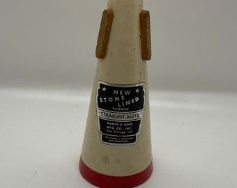 Trumpet mute, vintage new stock, musical tools - stone lined Humes and Berg Mfg. Co Inc