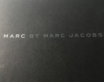 Bolso, Marc Jacobs, cartera de cuero taupe o bolso de maquillaje con cremallera