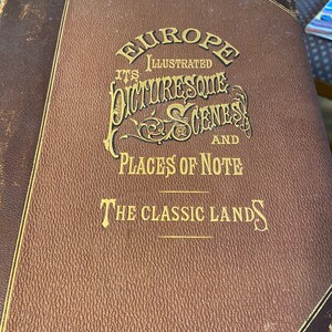 Europe, Travel Book, Europe Illustrated Volume 1, John Sherer engravings