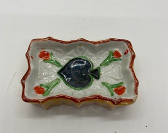 Cenicero, bandeja para anillos, fabricado en Japón antes de la guerra.