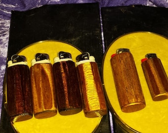 Handcrafted Wooden LIGHTER CASE, Fits Popular Disposable Lighters, lighter Case Hand Sanded, Great Quality, Made W/Care, Gift