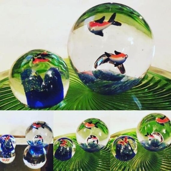 Office Desk /Coffee Table Decoration Vintage Art Glass Clear Crystal