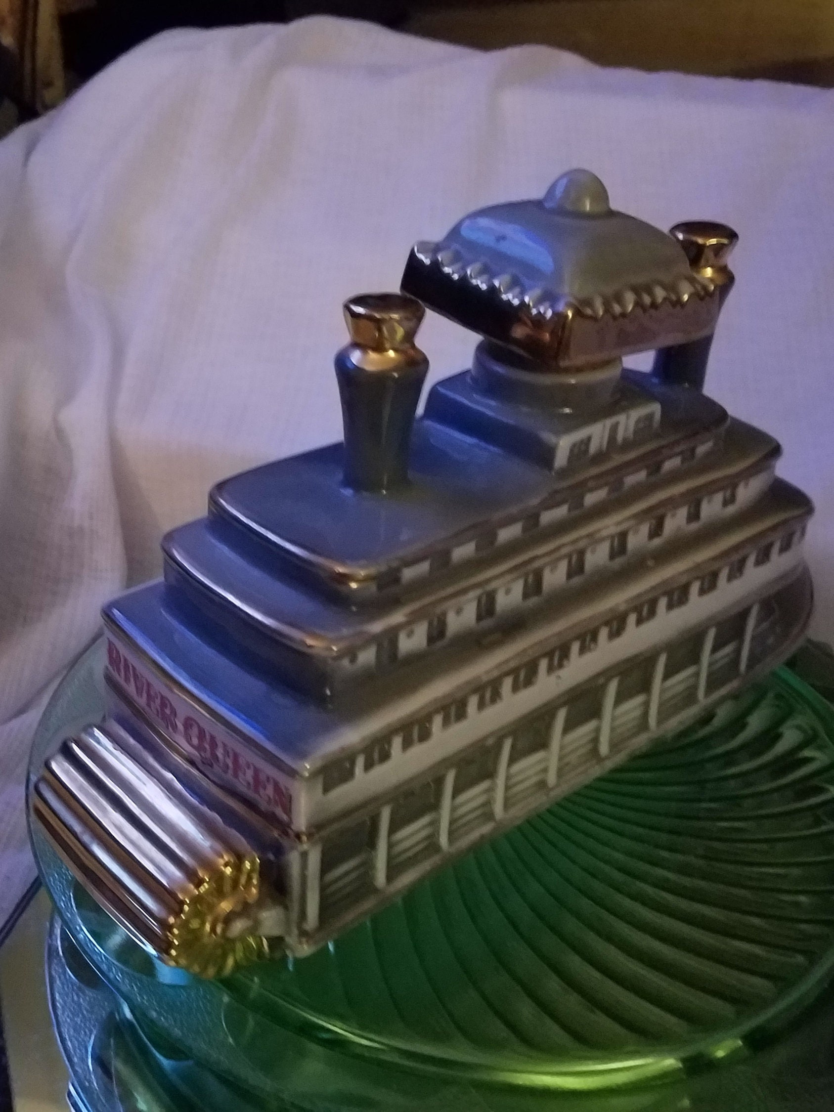 Vintage Paul Lux 1968 Liquor Bottle river Queen Etsy