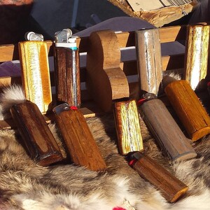 Handcrafted Wooden LIGHTER CASE, Fits Popular Disposable Lighters, lighter Case Hand Sanded, Great Quality, Made W/Care, Gift