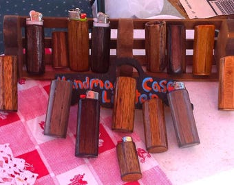 Handcrafted Wooden LIGHTER CASE, Fits Popular Disposable Lighters, lighter Case Hand Sanded, Made W/Care, Gift