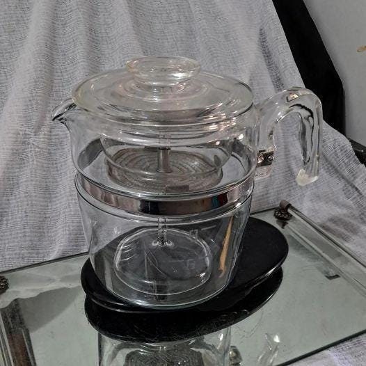 Glass stovetop percolator sales