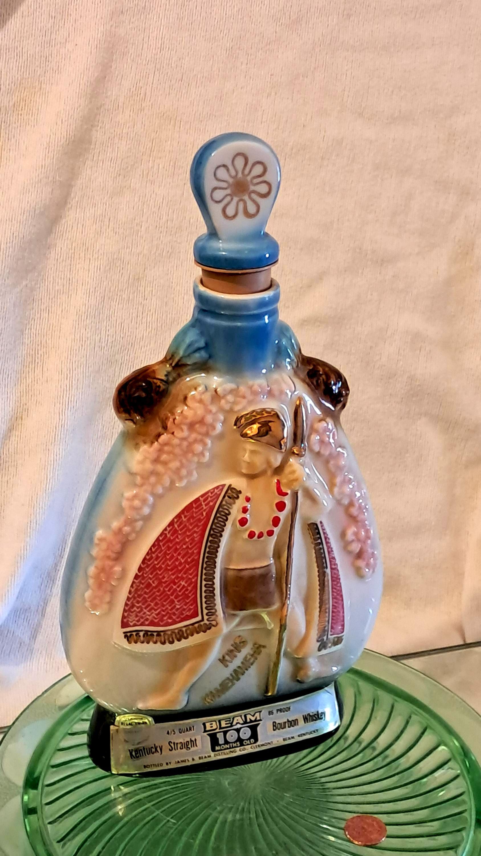 Hawaii, King Kamehameha Jim Beam Whiskey Decanter, 
