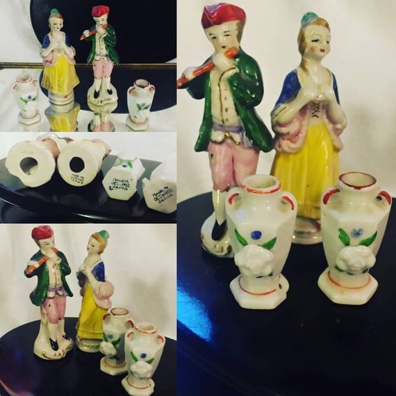 Occupied Japan Set 4 Pieces Miniatures Stamped Made In Etsy