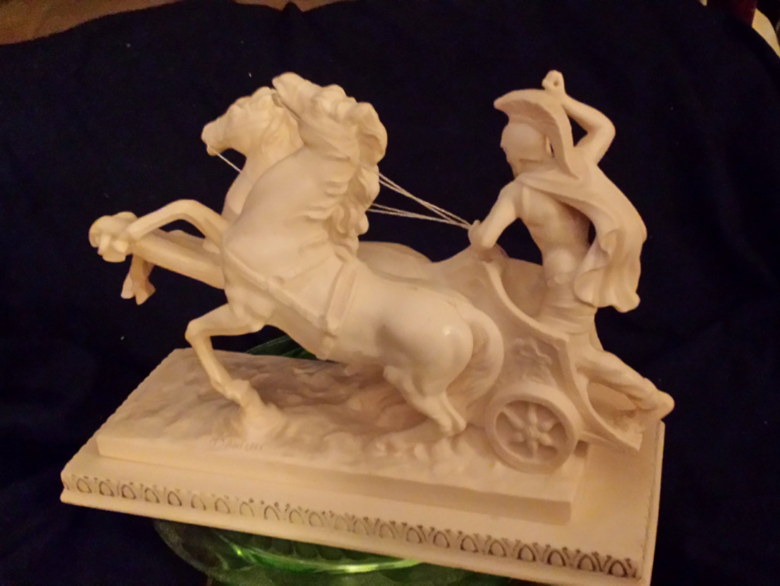 A SANTINI Classic Sculpture Roman Soldier Riding Chariot 2 Etsy