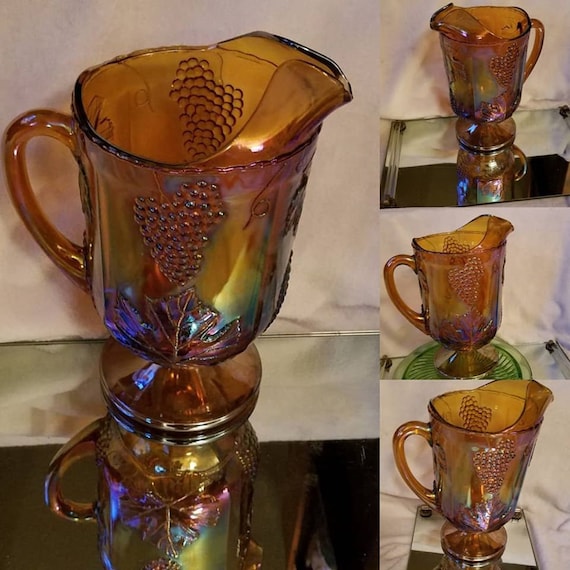 Drink & Barware Kitchen & Dining Depression Era Carnival Glass Marigold