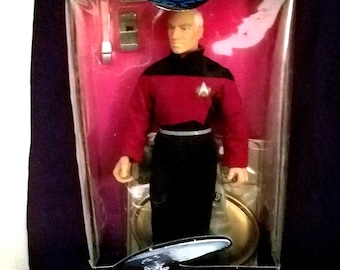 Captain Jean Luc Picard Doll,COMMAND Edition, in Box&quot;Star Trek&quot;, Series Edition No.007087,Asst. No. 6065, w/ Starfleet Gear, 1994, vintage