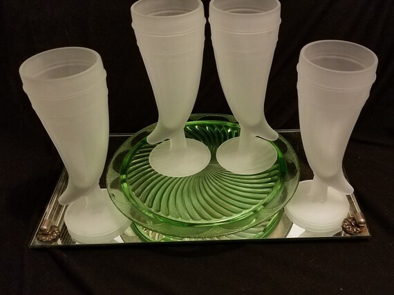 Horn shaped glasses hotsell