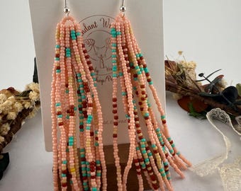 Deco fringe pink