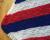 Punto bebé manta Diagonal, Patriótico manta, bandera americana